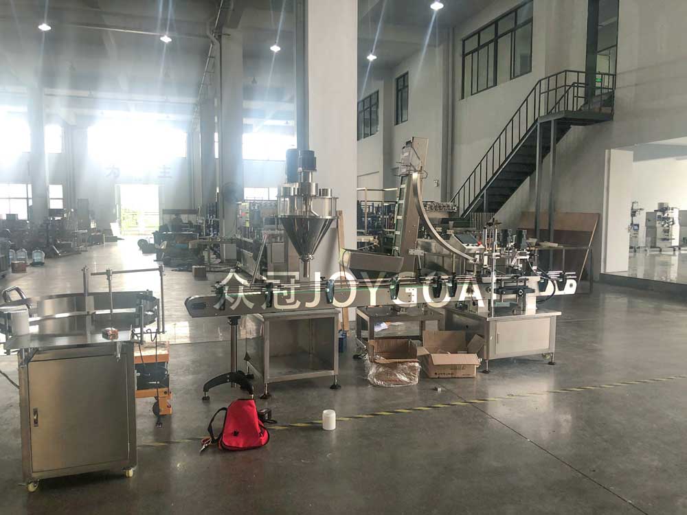 New design and new manufacture of shanghai joygoal food machinery co., ltd. powder bottle filling capping machine