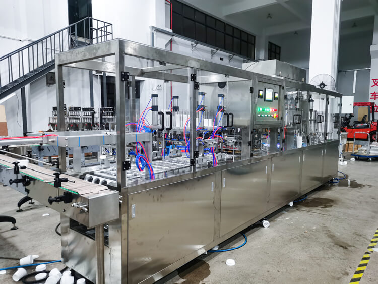 JOYGOAL automatic high speed yogurt cup filling and sealing machine Production line