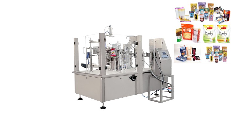 automatic rotary zipper pyramid small tea coffee mesh bag packing machine