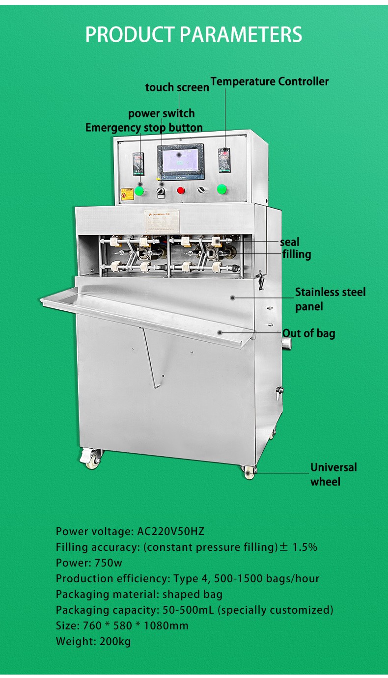 Automatic Egg Tofu Forming Bag Filling And Sealing Machine